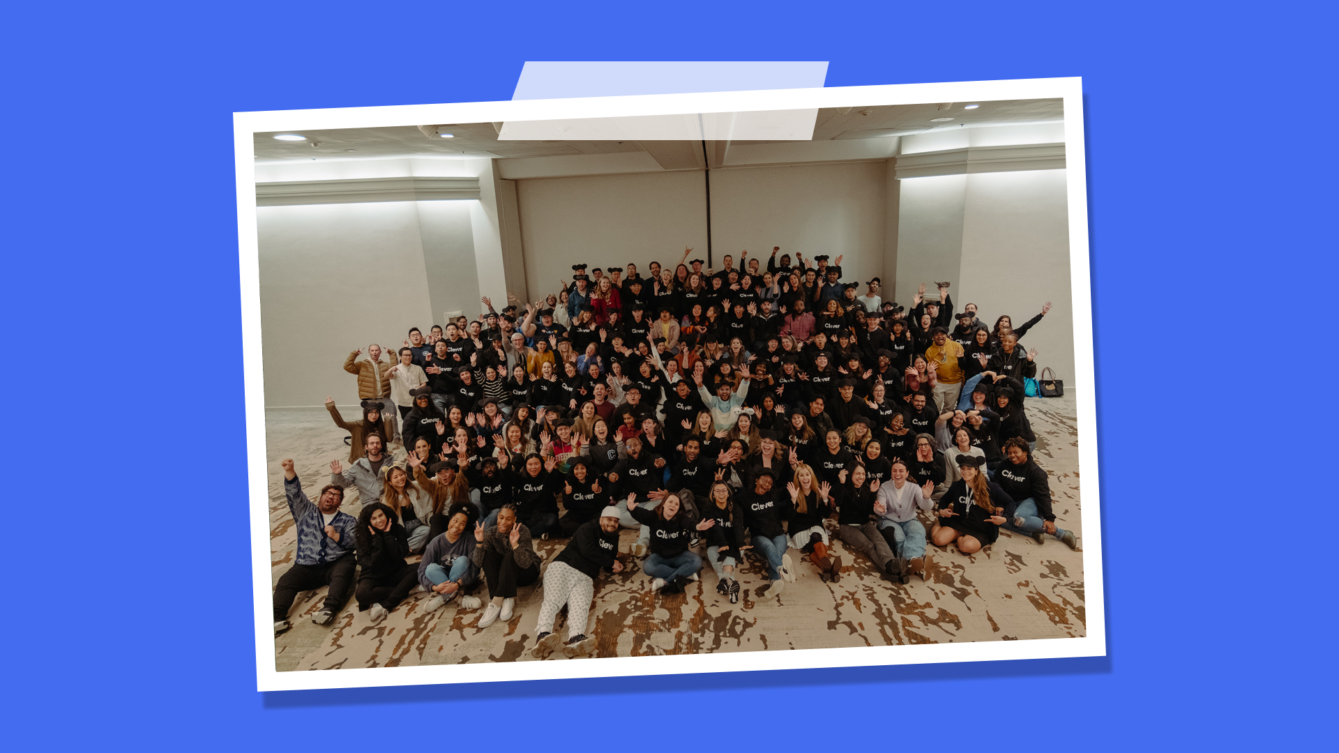 Group of Cleverites smiling for a photo.